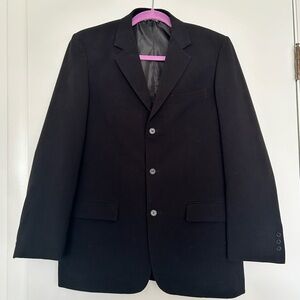 Kenneth Cole Reaction Black Women's Three-Button Sport Coat